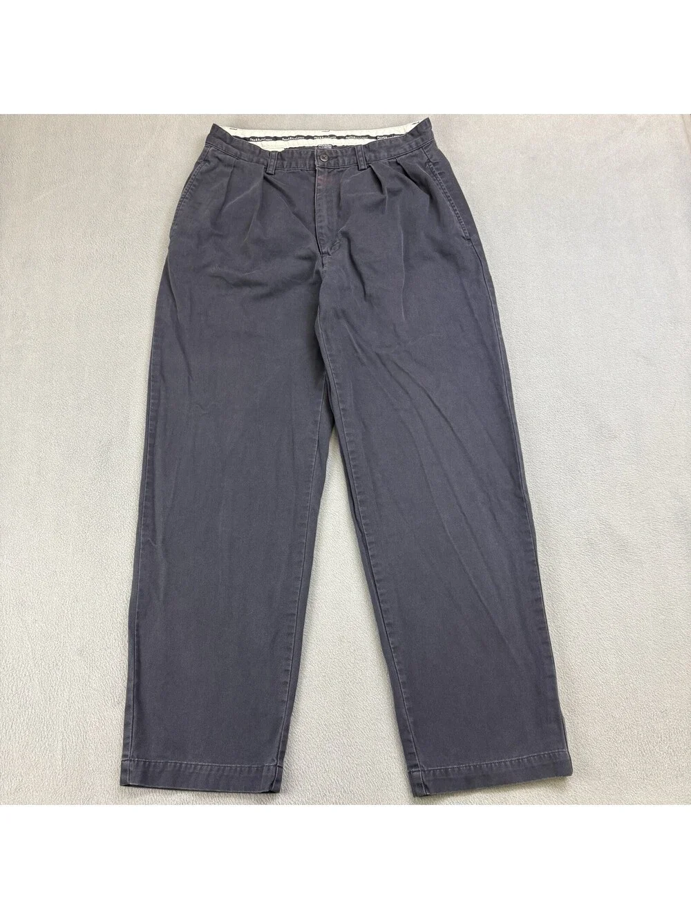 Vintage Polo Ralph Lauren Pleated Chino Pants Size 32 (Fit 30x29 in.) Navy Blue